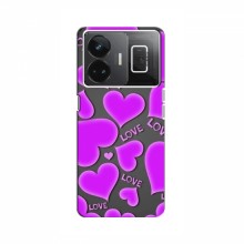 Чехлы для любимой на RealMe GT Neo 5 (VPrint) Pink hearts - купить на Floy.com.ua