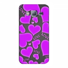 Чехлы для любимой на Samsung J3, J300, J300H (VPrint) Pink hearts - купить на Floy.com.ua