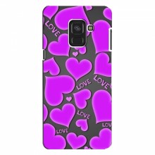 Чехлы для любимой на Samsung A8, A8 2018, A530F (VPrint) Pink hearts - купить на Floy.com.ua