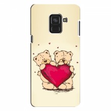 Чехлы для любимой на Samsung A8, A8 2018, A530F (VPrint) Медвежонки - купить на Floy.com.ua