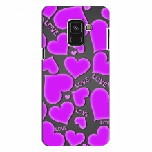 Чехлы для любимой на Samsung A8 Plus , A8 Plus 2018, A730F (VPrint) Pink hearts - купить на Floy.com.ua