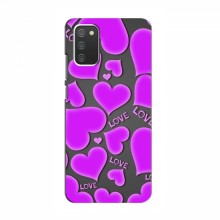 Чехлы для любимой на Samsung Galaxy A02s (VPrint) Pink hearts - купить на Floy.com.ua