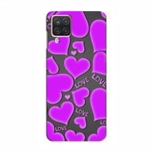 Чехлы для любимой на Samsung Galaxy A12 (2021) (VPrint) Pink hearts - купить на Floy.com.ua