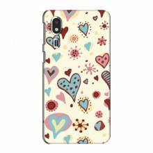 Чехлы для любимой на Samsung Galaxy A2 Core (VPrint) Сердечки - купить на Floy.com.ua