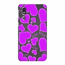 Чехлы для любимой на Samsung Galaxy A2 Core (VPrint) Pink hearts - купить на Floy.com.ua