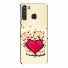 Чехлы для любимой на Samsung Galaxy A21 (A215) (VPrint) Медвежонки - купить на Floy.com.ua
