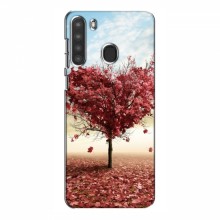 Чехлы для любимой на Samsung Galaxy A21 (A215) (VPrint) Дерево в виде сердца - купить на Floy.com.ua
