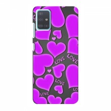 Чехлы для любимой на Samsung Galaxy A51 5G (A516) (VPrint) Pink hearts - купить на Floy.com.ua