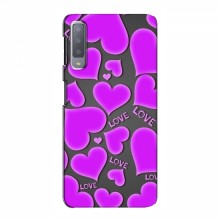 Чехлы для любимой на Samsung A7-2018, A750 (VPrint) Pink hearts - купить на Floy.com.ua