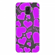 Чехлы для любимой на Samsung J6 2018 (VPrint) Pink hearts - купить на Floy.com.ua