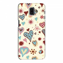Чехлы для любимой на Samsung J6 Plus, J6 Плюс 2018 (J610) (VPrint) Сердечки - купить на Floy.com.ua