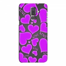 Чехлы для любимой на Samsung J8-2018, J810 (VPrint) Pink hearts - купить на Floy.com.ua
