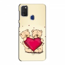 Чехлы для любимой на Samsung Galaxy M21s (VPrint) Медвежонки - купить на Floy.com.ua