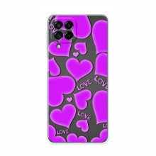 Чехлы для любимой на Samsung Galaxy M32 (VPrint) Pink hearts - купить на Floy.com.ua