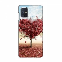 Чехлы для любимой на Samsung Galaxy M51 (VPrint) Дерево в виде сердца - купить на Floy.com.ua