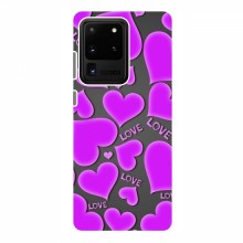 Чехлы для любимой на Samsung Galaxy S20 Ultra (VPrint) Pink hearts - купить на Floy.com.ua