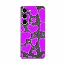 Чехлы для любимой на Samsung Galaxy S24 Plus (VPrint) Pink hearts - купить на Floy.com.ua