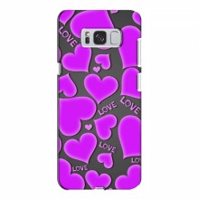 Чехлы для любимой на Samsung S8 Plus, Galaxy S8+, S8 Плюс G955 (VPrint) Pink hearts - купить на Floy.com.ua