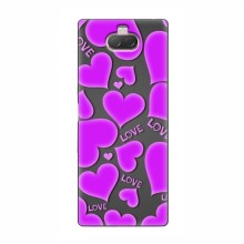 Чехлы для любимой на Sony Xperia 10 (VPrint) Pink hearts - купить на Floy.com.ua