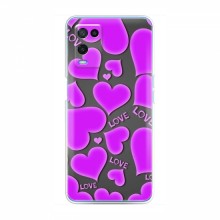 Чехлы для любимой на TECNO POP 4 Pro (VPrint) Pink hearts - купить на Floy.com.ua