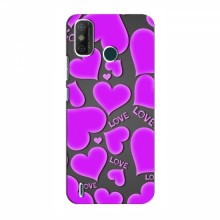 Чехлы для любимой на TECNO Spark 6 GO (KE5) (VPrint) Pink hearts - купить на Floy.com.ua