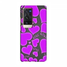 Чехлы для любимой на ViVO X60 Pro Plus (VPrint) Pink hearts - купить на Floy.com.ua