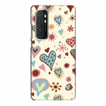 Чехлы для любимой на Xiaomi Mi Note 10 Lite (VPrint) Сердечки - купить на Floy.com.ua