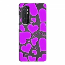 Чехлы для любимой на Xiaomi Mi Note 10 Lite (VPrint) Pink hearts - купить на Floy.com.ua