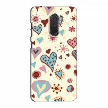 Чехлы для любимой на Xiaomi Pocophone F1 (VPrint) Сердечки - купить на Floy.com.ua