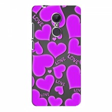 Чехлы для любимой на Xiaomi Redmi 5 Plus (VPrint) Pink hearts - купить на Floy.com.ua