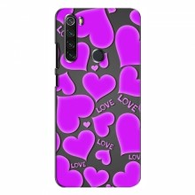 Чехлы для любимой на Xiaomi Redmi Note 8 (VPrint) Pink hearts - купить на Floy.com.ua