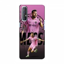 Чехлы для OPPO Reno 3 - Лео Месси Маями Messi Miami - купить на Floy.com.ua