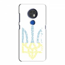 Чехлы Доброго вечора, ми за України для Nokia 6.2 (2019) (AlphaPrint) Герб из букв - купить на Floy.com.ua