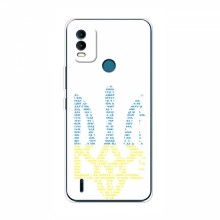 Чехлы Доброго вечора, ми за України для Nokia C21 Plus (AlphaPrint) Герб из букв - купить на Floy.com.ua