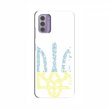 Чехлы Доброго вечора, ми за України для Nokia G42 (AlphaPrint) Герб из букв - купить на Floy.com.ua