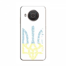 Чехлы Доброго вечора, ми за України для Nokia X10 (AlphaPrint) Герб из букв - купить на Floy.com.ua