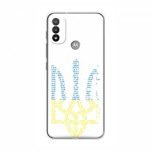 Чехлы Доброго вечора, ми за України для Motorola MOTO E20 (AlphaPrint) Герб из букв - купить на Floy.com.ua