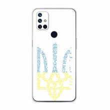 Чехлы Доброго вечора, ми за України для OnePlus Nord N10 5G (AlphaPrint) Герб из букв - купить на Floy.com.ua