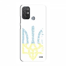 Чехлы Доброго вечора, ми за України для TECNO Pop 6 Pro (BE8) (AlphaPrint) Герб из букв - купить на Floy.com.ua