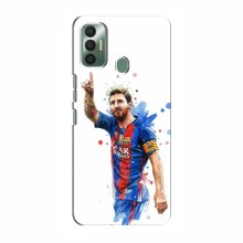 Чехлы Месси для TECNO Spark 7 Go (KF6m) AlphaPrint Lionel Messi 1 - купить на Floy.com.ua