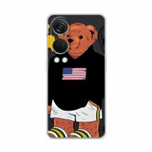 Чехлы Мишка Тедди для ВанПлас Норд 4 (PREMIUMPrint) Teddy USA - купить на Floy.com.ua