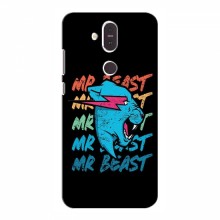 Чехлы Мистер Бист для Нокиа 8.1 logo Mr beast - купить на Floy.com.ua