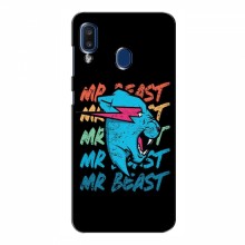 Чехлы Мистер Бист для Самсунг А20 (2019) logo Mr beast - купить на Floy.com.ua