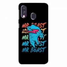 Чехлы Мистер Бист для Самсунг А40 (2019) logo Mr beast - купить на Floy.com.ua