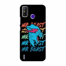 Чехлы Мистер Бист для Техно Спарк Павер 2 logo Mr beast - купить на Floy.com.ua