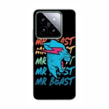 Чехлы Мистер Бист для Сяоми 14 Про logo Mr beast - купить на Floy.com.ua
