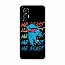 Чехлы Мистер Бист для Сяоми 12 Лайт logo Mr beast - купить на Floy.com.ua