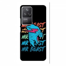Чехлы Мистер Бист для Поко Ф4 (5G) logo Mr beast - купить на Floy.com.ua