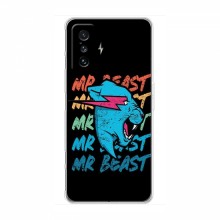 Чехлы Мистер Бист для Поко Ф4 GT logo Mr beast - купить на Floy.com.ua