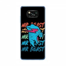 Чехлы Мистер Бист для Сяоми Поко X3 logo Mr beast - купить на Floy.com.ua